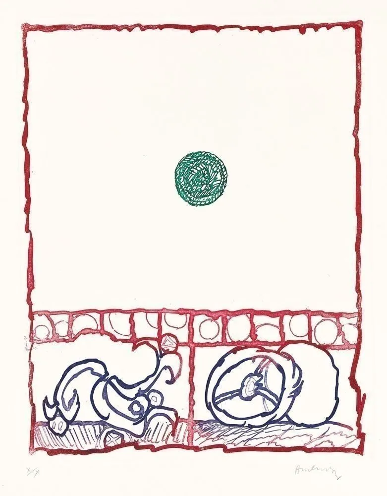 Água-Forte Alechinsky - Dévidoirs, Planche III