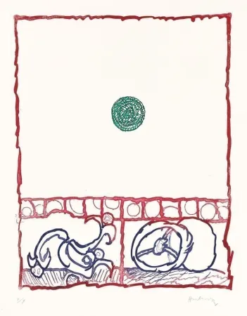 Água-Forte Alechinsky - Dévidoirs, Planche III