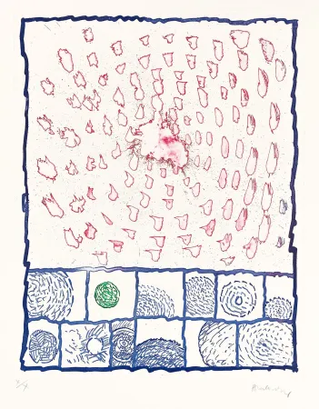 Água-Forte Alechinsky - Dévidoirs, Planche VI