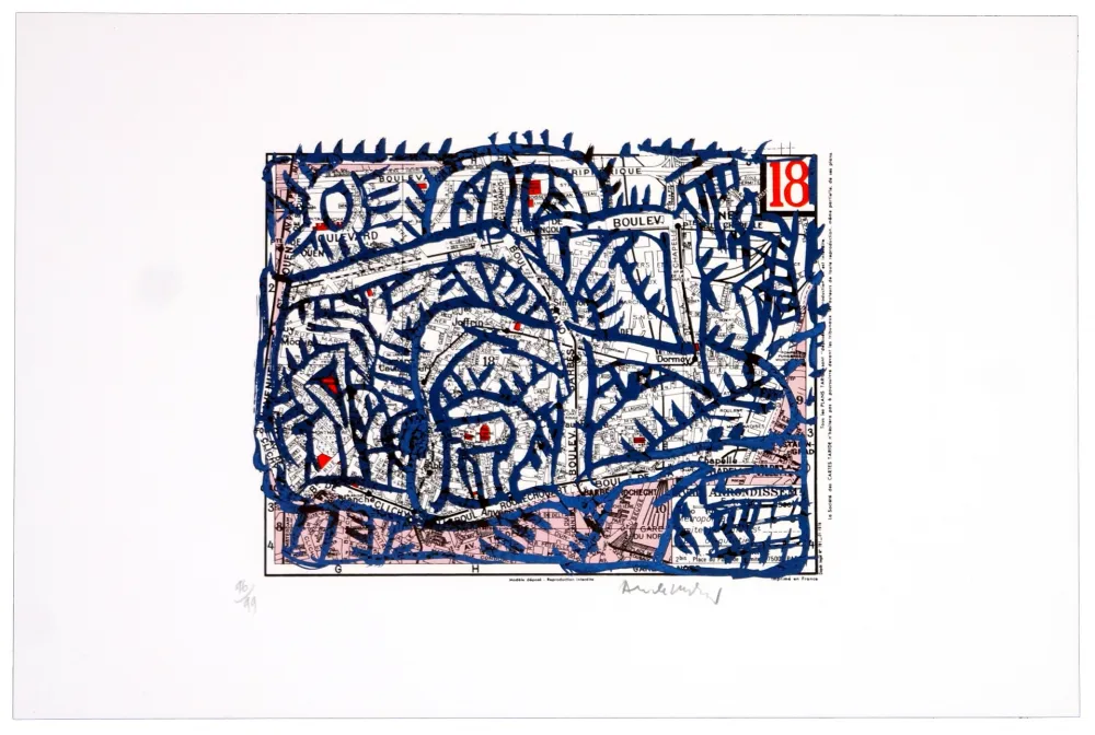 Litografia Alechinsky - Dix-huitème arrondissement (Paris)