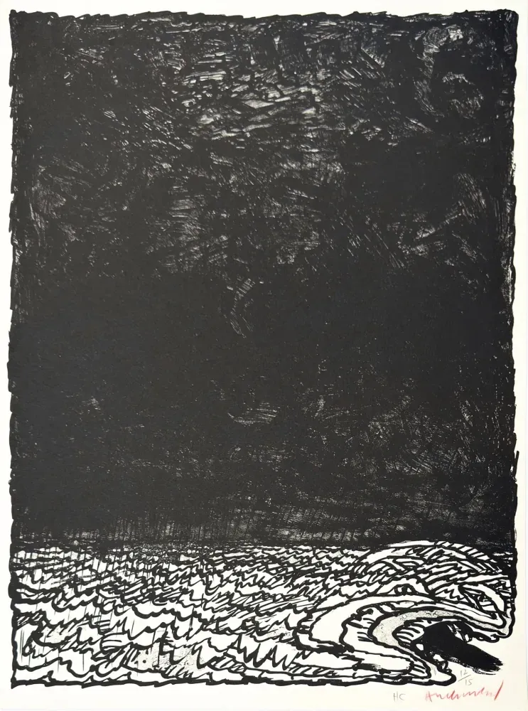 Litografia Alechinsky - Eau dormante