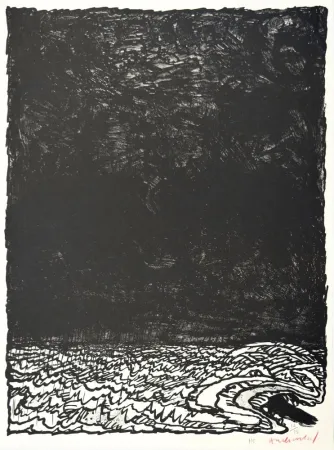 Litografia Alechinsky - Eau dormante
