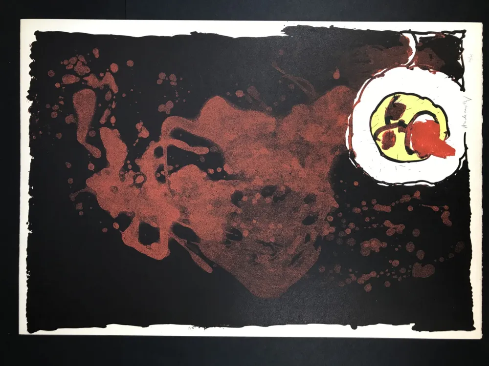 Litografia Alechinsky - Edgar (le tireur de langue)