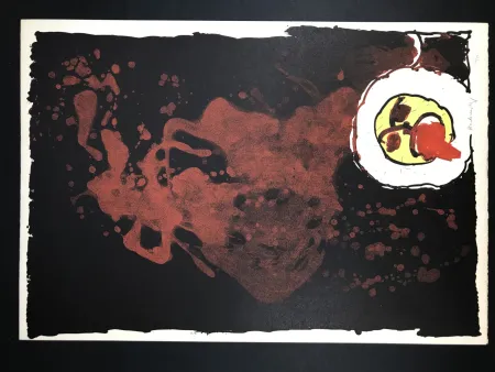 Litografia Alechinsky - Edgar (le tireur de langue)