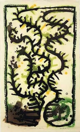 Gravura Alechinsky - Eleonora's garden