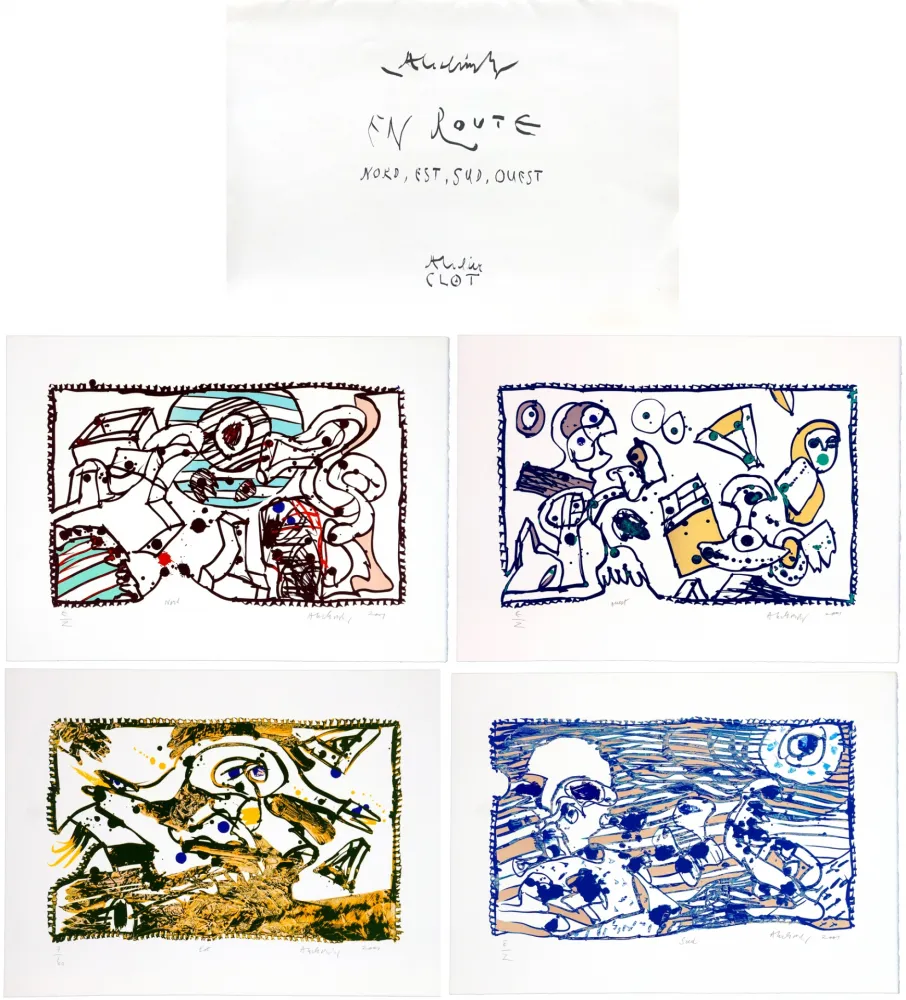 Litografia Alechinsky - En route