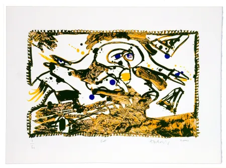 Litografia Alechinsky - En route (Est)