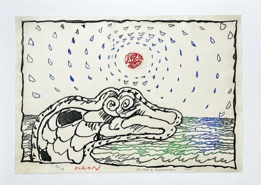 Gravura Alechinsky - En voie de disparition