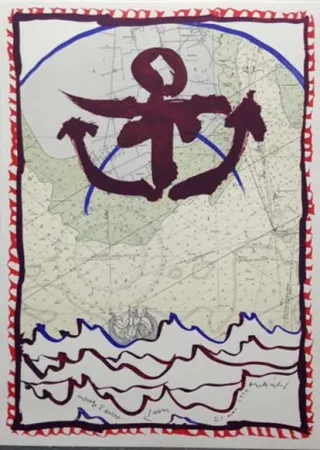 Litografia Alechinsky - Encrage d'ancre