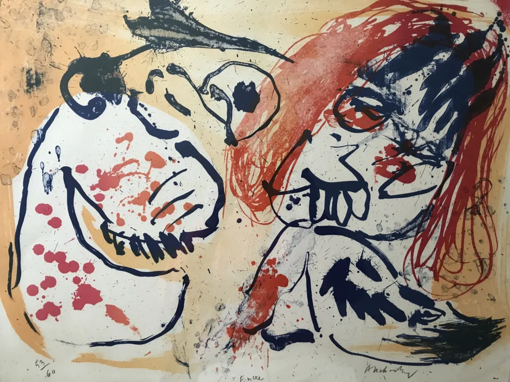 Litografia Alechinsky - Encre