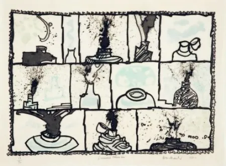 Gravura Alechinsky - Encriers témoins