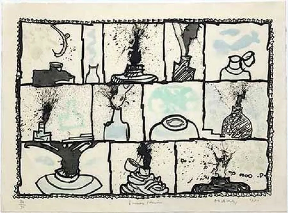 Gravura Alechinsky - Encriers témoins