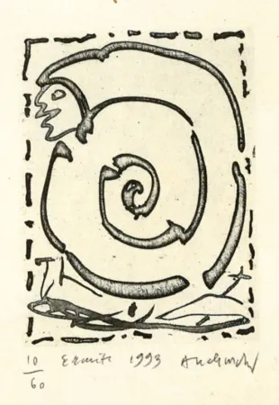 Água-Forte Alechinsky - Ermite