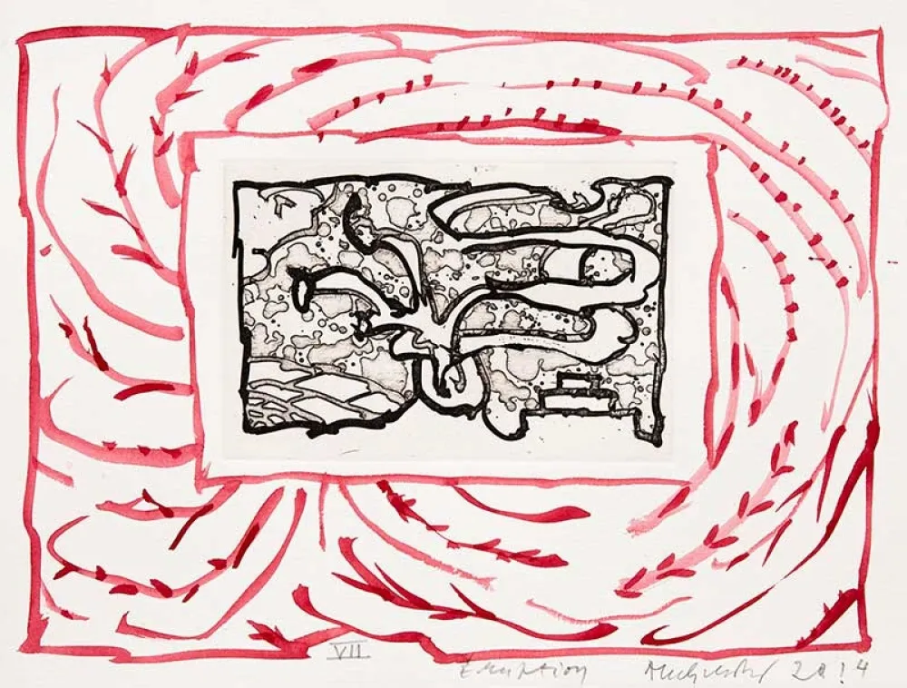 Gravura Alechinsky - Eruption