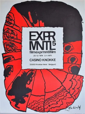 Cartaz Alechinsky - Exprmntl 5 casino Knokke