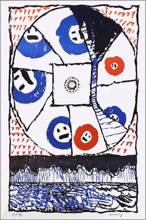 Litografia Alechinsky - Fenêtre