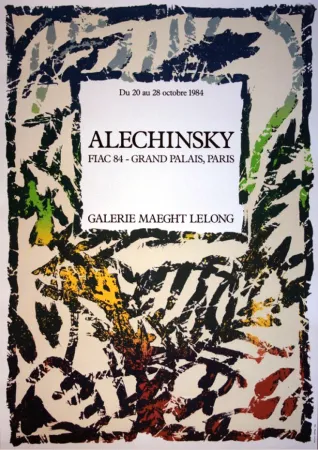 Litografia Alechinsky - '' FIAC 84 ''