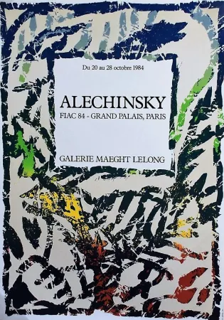 Cartaz Alechinsky - FIAC 84