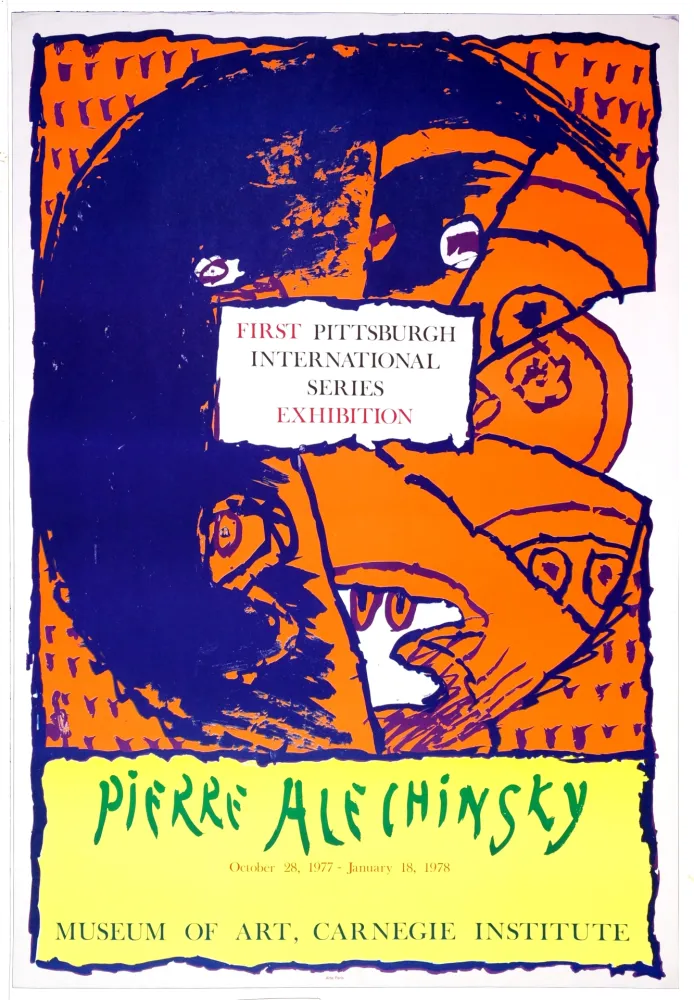 Cartaz Alechinsky - First Pittsburg International Series Exhibition, 1977