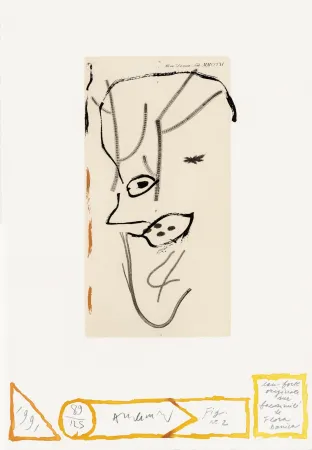 Água-Forte Alechinsky - Flore danoise 02 - De Presque là