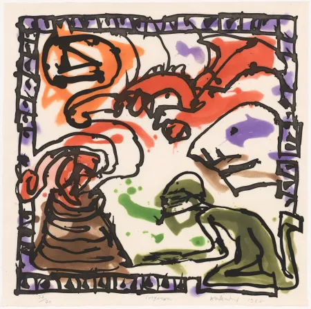 Água-Forte E Água-Tinta Alechinsky - Forgeron