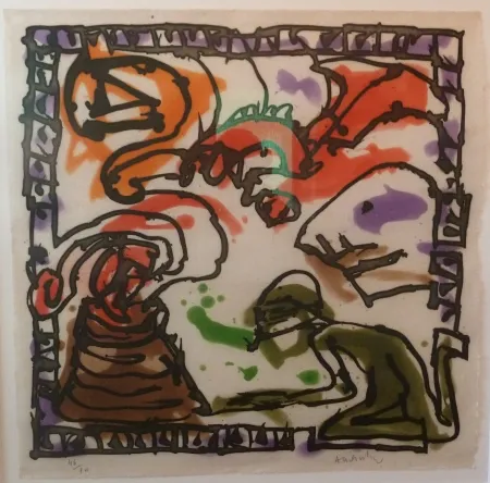 Água-Tinta Alechinsky -  Forgeron