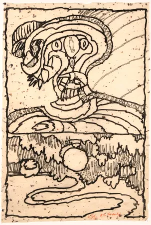 Água-Tinta Alechinsky - Frontière naturelle