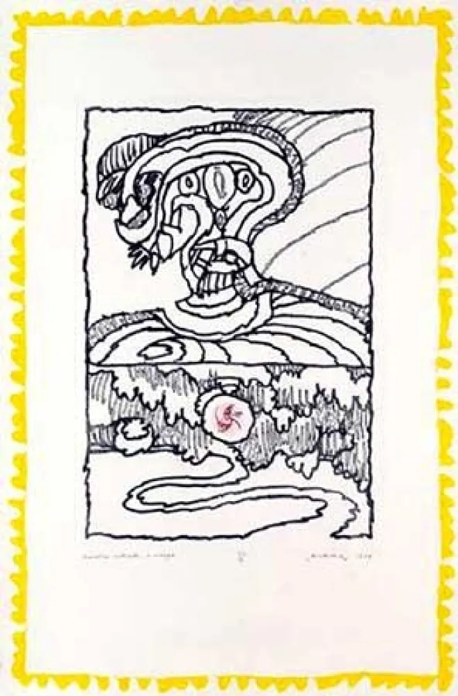 Gravura Alechinsky - Frontière naturelle