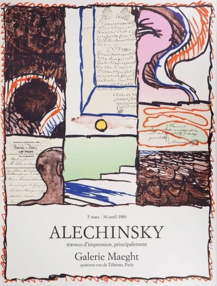 Cartaz Alechinsky - Galerie Maeght