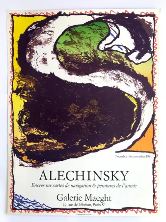 Cartaz Alechinsky - Galerie Maeght