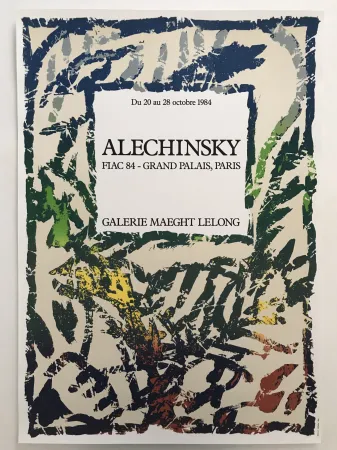 Cartaz Alechinsky - Galerie Maeght Lelong - FIAC 84