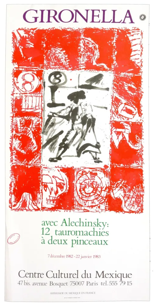 Cartaz Alechinsky - Gironella avec Alechinsky, 1982