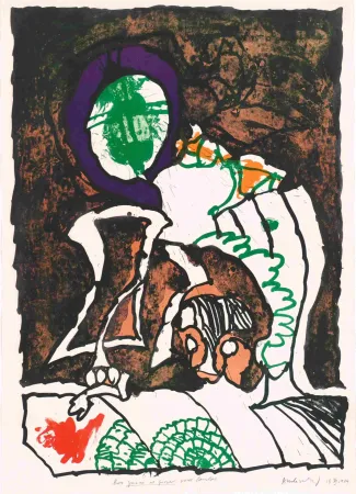 Litografia Alechinsky - Gnome et Gnose 03