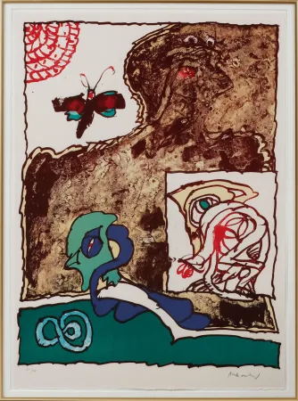 Litografia Alechinsky - Gnomes et Gnose