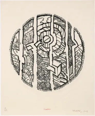 Água-Forte Alechinsky - Gradins