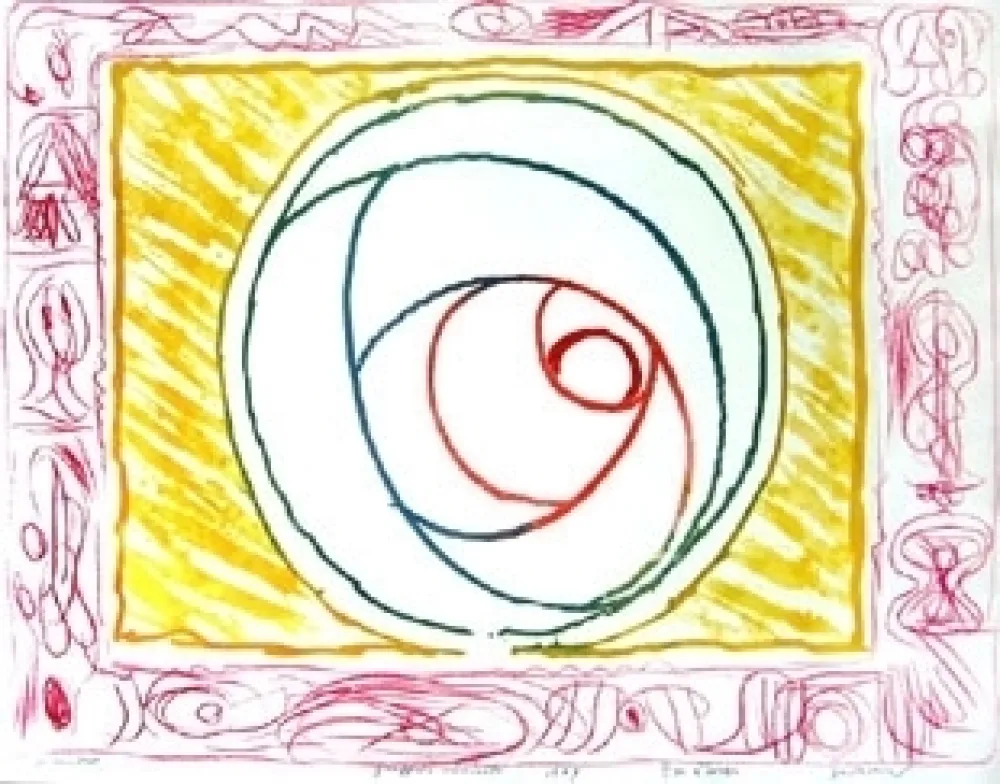 Gravura Alechinsky - Graffiti sélénite 