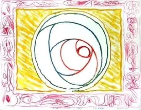 Gravura Alechinsky - Graffiti sélénite 