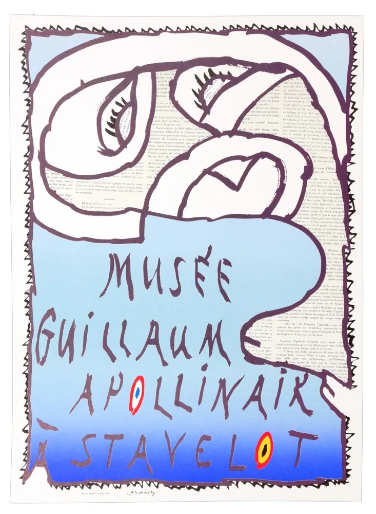Cartaz Alechinsky - Guillaume Apollinaire