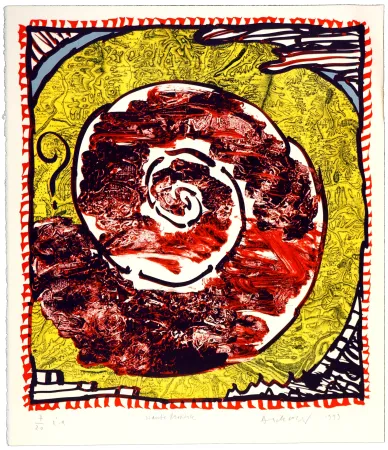 Litografia Alechinsky - Haute provence