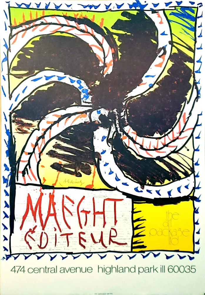 Litografia Alechinsky - '' Highland park ''