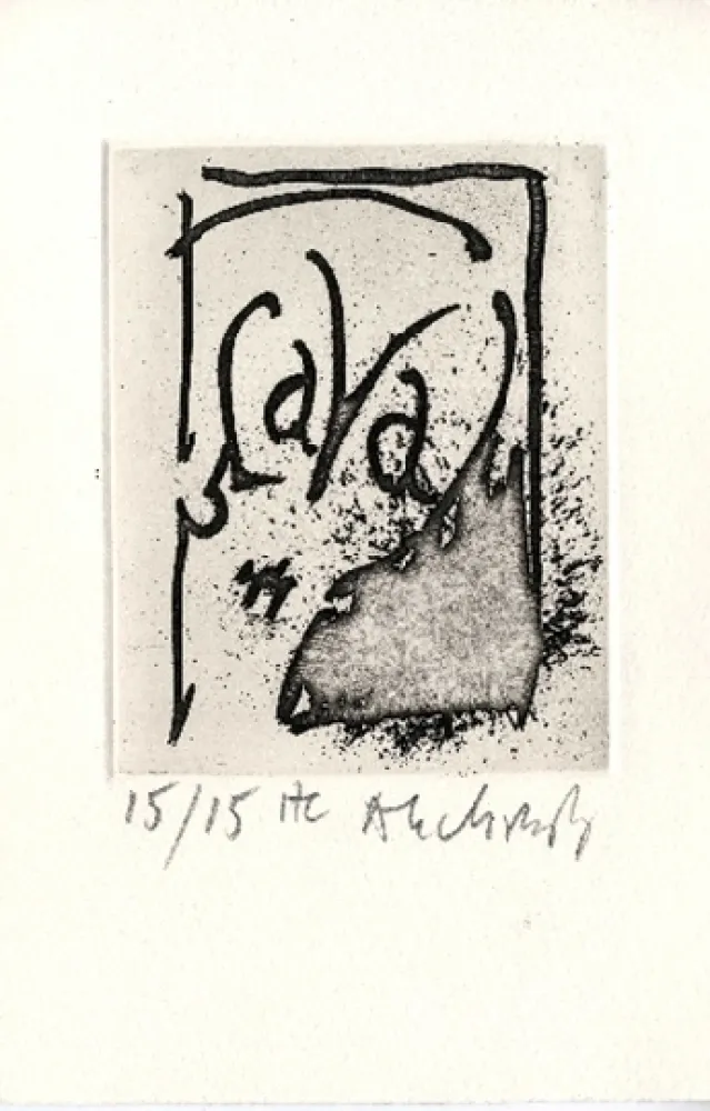 Água-Forte E Água-Tinta Alechinsky - Homere est morte