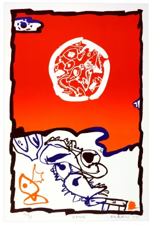 Litografia Alechinsky - Honoré