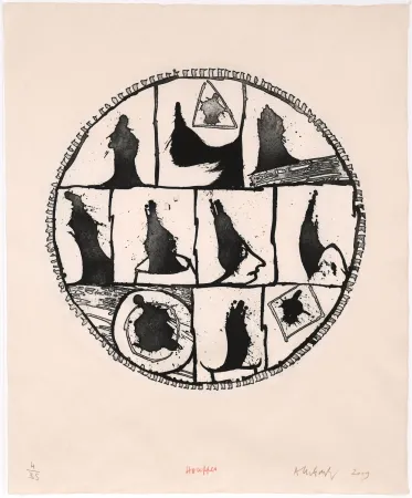 Água-Forte Alechinsky - Houppes