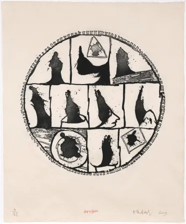 Água-Forte Alechinsky - Houppes