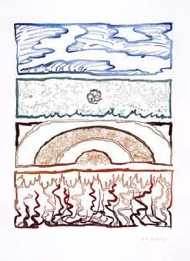 Gravura Alechinsky - Idem polychrome