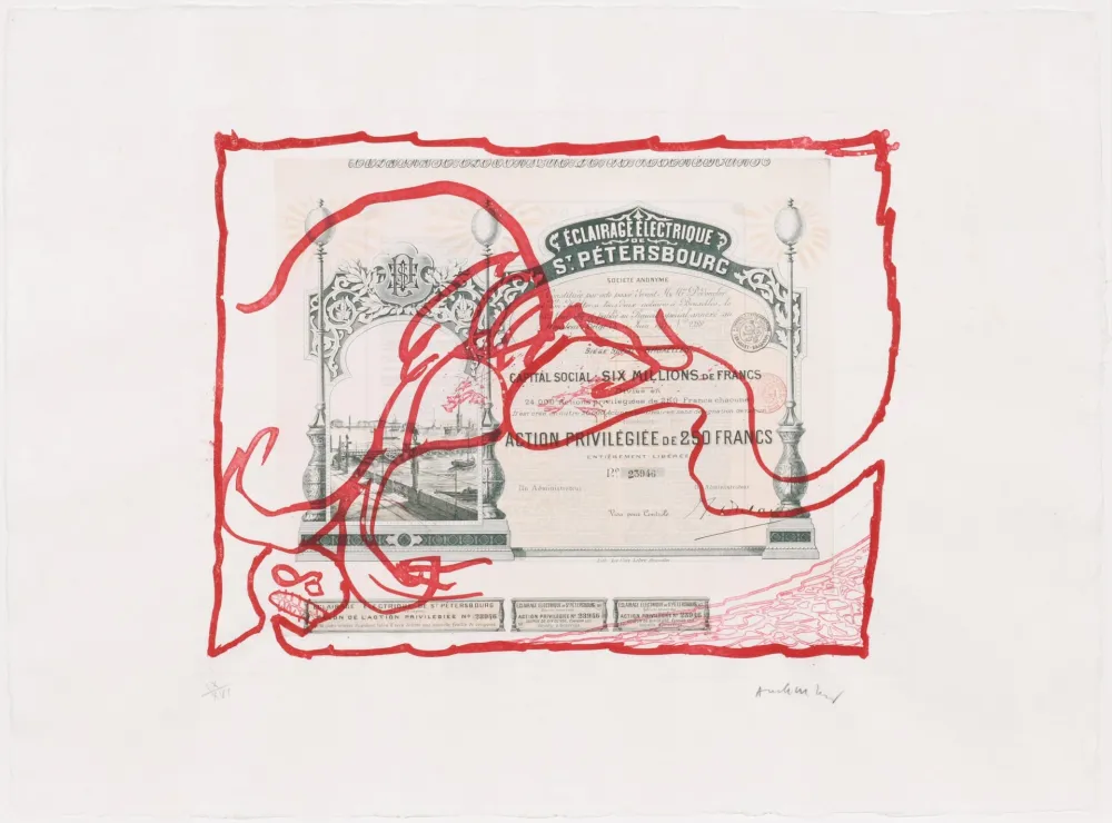 Água-Forte Alechinsky - Krach II