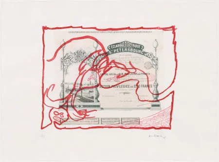 Água-Forte Alechinsky - Krach II