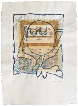 Água-Forte Alechinsky - Krach II.