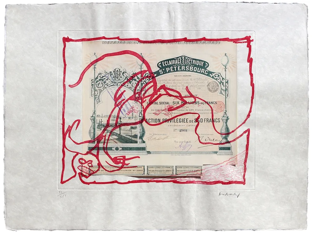 Água-Forte Alechinsky - Krach IV.