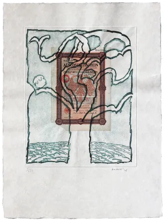 Água-Forte Alechinsky - Krach V.